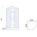 Душевая кабина River REIN 90/24 MT, 90×90 см, средний поддон, универсальная