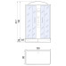 Душевая кабина River SENA 120/80/24 MT, 120×80 см, средний поддон, универсальная Душевая кабина River SENA 120/80/24 MT, 120×80 см, средний поддон, универсальная
