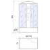 Душевой бокс River SENA 170/70/55 TH, 170×70 см, высокий поддон, универсальная