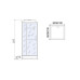 Душевая кабина River TANA 90 BL, 90×90 см, низкий поддон, универсальная