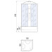 Душевой бокс River TEMZA 150/150/55 TH, 150×150 см, высокий поддон, универсальная Душевой бокс River TEMZA 150/150/55 TH, 150×150 см, высокий поддон, универсальная