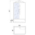 Душевая кабина River VITIM 120/80/50 TH, 120×80 см, высокий поддон, универсальная Душевая кабина River VITIM 120/80/50 TH, 120×80 см, высокий поддон, универсальная