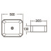 Раковина SantiLine SL-1013, Накладная, Прямоугольная, Белый, Керамика Раковина SantiLine SL-1013, Накладная, Прямоугольная, Белый, Керамика