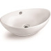 Раковина SantiLine SL-1021, Накладная, Овальная, Белый, Керамика Раковина SantiLine SL-1021, Накладная, Овальная, Белый, Керамика