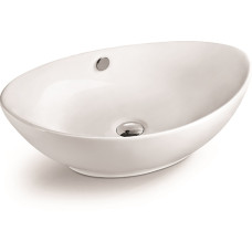 Раковина SantiLine SL-1021, Накладная, Овальная, Белый, Керамика Раковина SantiLine SL-1021, Накладная, Овальная, Белый, Керамика