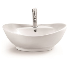 Раковина SantiLine SL-1022, Накладная, Овальная, Белый, Керамика Раковина SantiLine SL-1022, Накладная, Овальная, Белый, Керамика