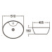 Раковина SantiLine SL-1043, Накладная, Овальная, Белый, Керамика Раковина SantiLine SL-1043, Накладная, Овальная, Белый, Керамика