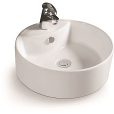 Раковина SantiLine SL-1069, Накладная, Круглая, Белый, Керамика