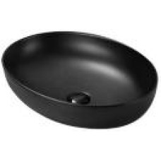 Раковина SantiLine SL-1104MB, Накладная, Овальная, Черный матовый, Керамика Раковина SantiLine SL-1104MB, Накладная, Овальная, Черный матовый, Керамика