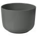 Раковина SantiLine SL-1110MG, Накладная, Круглая, Серый матовый, Фаянс