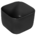 Раковина SantiLine SL-1111MB, Накладная, Квадратная, Черный матовый, Фаянс