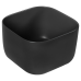 Раковина SantiLine SL-1111MB, Накладная, Квадратная, Черный матовый, Фаянс