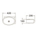 Раковина SantiLine SL-2022R, Накладная, Белый, Керамика Раковина SantiLine SL-2022R, Накладная, Белый, Керамика