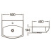 Раковина SantiLine SL-2024, Накладная, Белый, Керамика Раковина SantiLine SL-2024, Накладная, Белый, Керамика