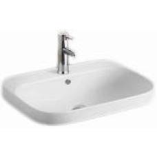 Раковина SantiLine SL-2108, Встроенный, Прямоугольная, Белый, Керамика