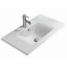 Раковина SantiLine SL-2110(90), Встроенный, Прямоугольная, Белый, Керамика