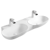 Раковина SantiLine SL-2113, Накладная, Овальная, Белый, Фаянс
