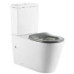 Унитаз SantiLine SL-3010, Напольный, Безободковый, Круглая, Белый