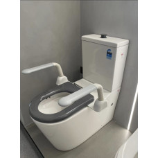 Унитаз SantiLine SL-3010, Напольный, Безободковый, Круглая, Белый Унитаз SantiLine SL-3010, Напольный, Безободковый, Круглая, Белый