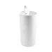 Раковина SantiLine SL-4003MW, Напольный, Круглая, Белый матовый, Керамика Раковина SantiLine SL-4003MW, Напольный, Круглая, Белый матовый, Керамика