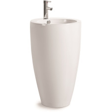 Раковина SantiLine SL-4004, Напольный, Круглая, Белый, Керамика Раковина SantiLine SL-4004, Напольный, Круглая, Белый, Керамика