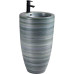 Раковина SantiLine SL-4004C, Напольный, Круглая, Серый, Керамика Раковина SantiLine SL-4004C, Напольный, Круглая, Серый, Керамика