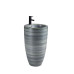 Раковина SantiLine SL-4004C, Напольный, Круглая, Серый, Керамика Раковина SantiLine SL-4004C, Напольный, Круглая, Серый, Керамика