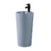 Раковина SantiLine SL-4007BM, Напольный, Круглая, Голубой матовый, Керамика