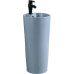 Раковина SantiLine SL-4007BM, Напольный, Круглая, Голубой матовый, Керамика