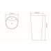 Раковина SantiLine SL-4008, Напольный, Круглая, Матовый, Керамика Раковина SantiLine SL-4008, Напольный, Круглая, Матовый, Керамика