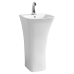 Раковина SantiLine SL-4016, Напольный, Квадратная, Белый, Керамика