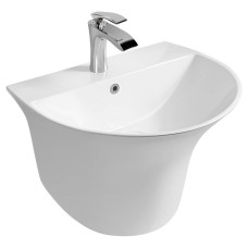 Раковина SantiLine SL-4020, Подвесной, Четверть круга, Белый, Керамика Раковина SantiLine SL-4020, Подвесной, Четверть круга, Белый, Керамика