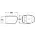 Унитаз SantiLine SL-5001, Подвесной, Овальная, Белый, Дюропласт
