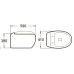 Унитаз SantiLine SL-5001, Подвесной, Овальная, Белый, Дюропласт