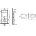Унитаз SantiLine SL-5005T-BL+SL-01/BL, Подвесной, Округлая, Голубой, матовый Унитаз SantiLine SL-5005T-BL+SL-01/BL, Подвесной, Округлая, Голубой, матовый