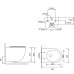 Унитаз SantiLine SL-5005T-MB, Подвесной, Безободковый, Округлая, Черный матовый, Черная матовая, Сантехнический фарфор