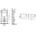 Унитаз SantiLine SL-5005T+SL-01, Подвесной, Овальная, Белый, Сантехнический фарфор