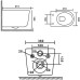 Унитаз SantiLine SL-5006, Подвесной, Безободковый