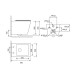 Унитаз SantiLine SL-5007T-MW, Подвесной, Безободковый, Прямоугольная, Белый матовый, Белая матовая, Сантехнический фарфор