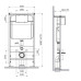 Унитаз SantiLine SL-5007T+SL-01/K, Подвесной, Прямоугольная, Белый
