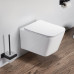 Унитаз SantiLine SL-5007T+SL-01/K, Подвесной, Прямоугольная, Белый