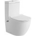 Унитаз SantiLine SL-5011SM-BD, Напольный, Округлая, Белый, Встроенный