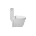 Унитаз SantiLine SL-5012, Напольный, Безободковый, Овальная, Белый, Дюропласт