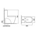 Унитаз SantiLine SL-5012SM-BD, Напольный, Овальная, Белый, Встроенный, Дюропласт