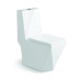 Унитаз SantiLine SL-5013, Напольный, Безободковый, Прямоугольная, Белый, Дюропласт