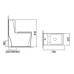 Унитаз SantiLine SL-5013, Напольный, Безободковый, Прямоугольная, Белый, Дюропласт