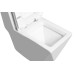 Унитаз SantiLine SL-5013, Напольный, Безободковый, Прямоугольная, Белый, Дюропласт