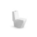 Унитаз SantiLine SL-5013, Напольный, Безободковый, Прямоугольная, Белый, Дюропласт