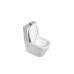 Унитаз SantiLine SL-5014, Напольный, Безободковый, Овальная, Белый, Фаянс