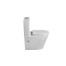 Унитаз SantiLine SL-5014, Напольный, Безободковый, Овальная, Белый, Фаянс